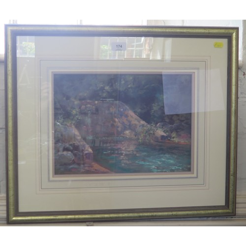 174 - David Mynett
Mountain Pool
pastel and watercolour
signed
25 x 34 cm