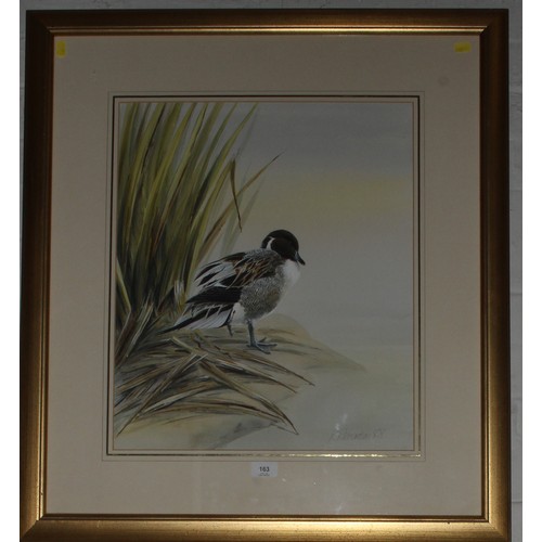 163 - Kevin Richardson
Study of a pintail drake by the water's edge
watercolour
signed and dated 1988
53 x... 