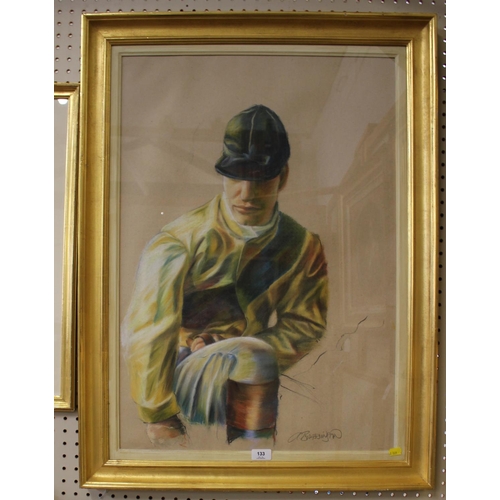 133 - Alan Brassington (b.1959)
Study of a jockey
pastel and pencil
signed
78 x 54 cm