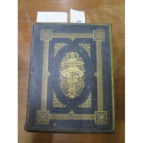 268 - A Victorian Holy Bible, condensed by Rev. John McFarlane, and another by The Late Rev. John Brown (2... 