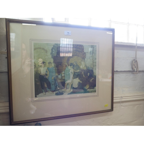 86 - After Sir William Russell Flint
'Chattels'
W.J. Stacey print 
signed in pencil and with blind stamp
... 