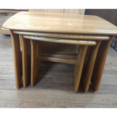 An Ercol nest of tables. 20th century.