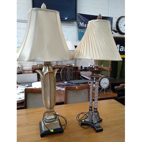 66 - A Two modern Table lamps. 90 x 40cm.