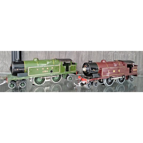 437 - Hornby Series O gauge clockwork (adapted to electric) LNER 4-4-2 Tank Locomotive 1784 (wear and chip... 