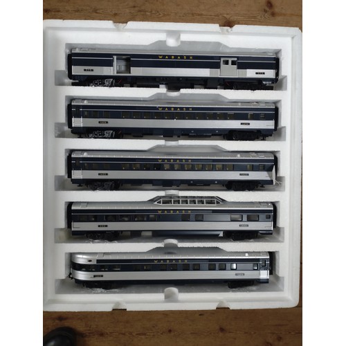 420 - MTH O gauge electric Pere Marquette six-piece Set in box.