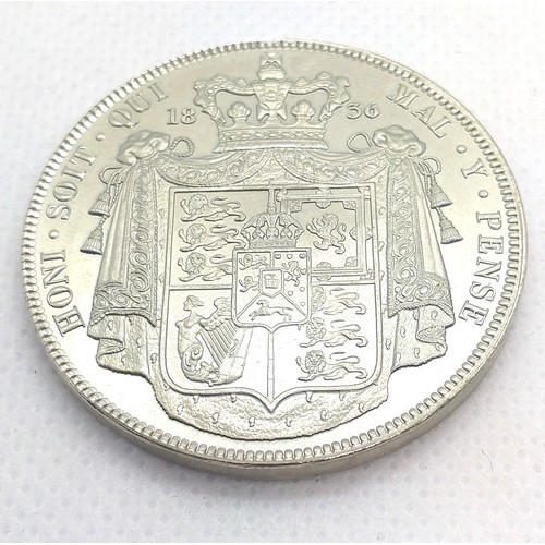 511 - A William IV silver crown dated 1836. 25.1gms.