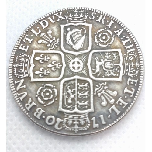 514 - A Reproduction George I half crown . 13.4gms.