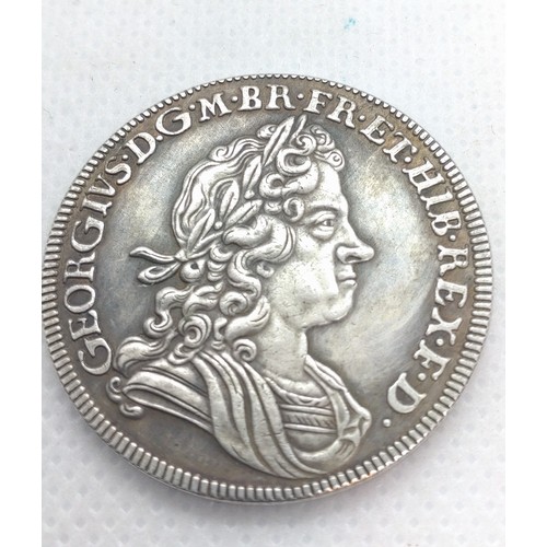 514 - A Reproduction George I half crown . 13.4gms.