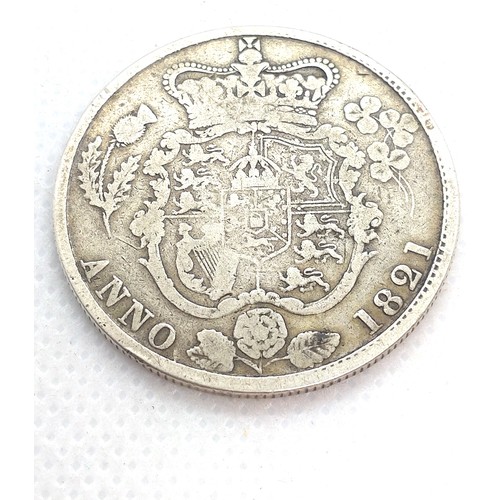 505 - A George IV half crown, 1821. 13.6gms.