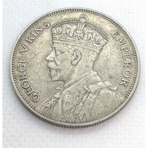 499 - A King George V New Zealand half crown, 1934. 14 gms.