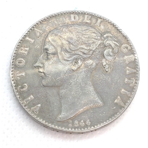 497 - A Queen Victoria silver crown 1844. 28.2gms.