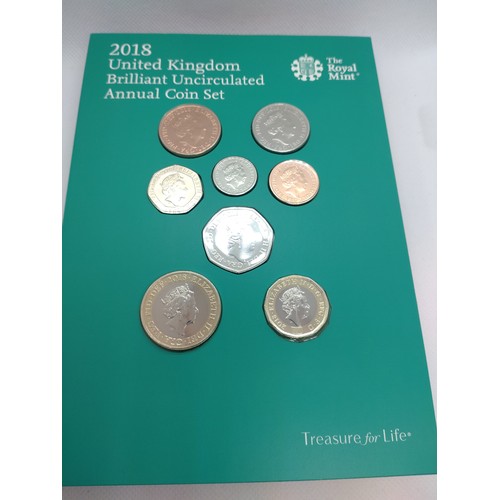 461 - A 2018 decimal proof set with packaging.