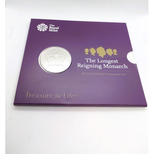 472 - A Royal Mint The Longest Reigning Monarch nickel crown with packaging