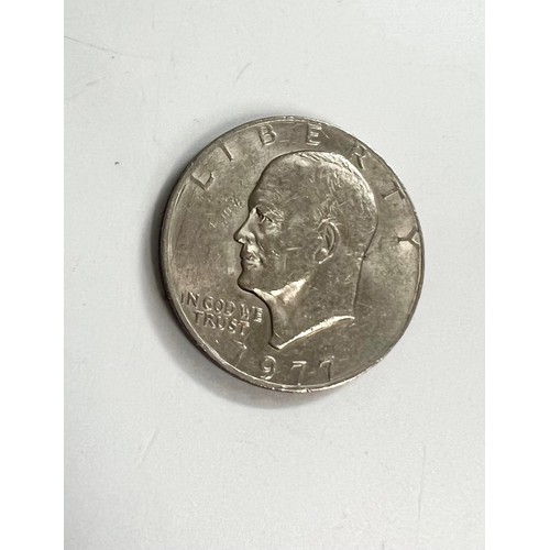 491 - A 1977 Dwight D Eisenhower silver-clad dollar. 22.8gms.