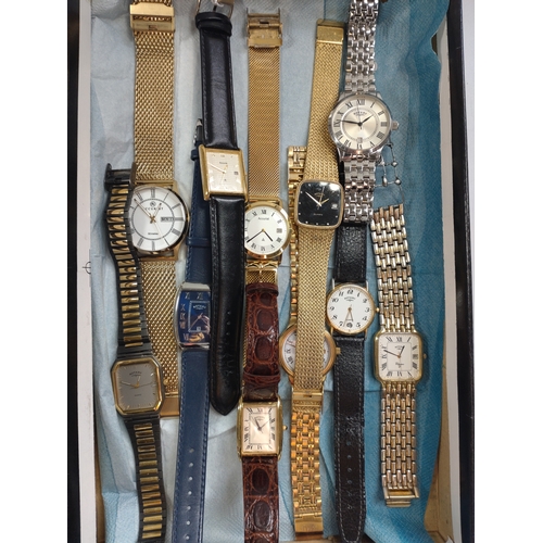 428 - A collection of eight 'Rotary' wristwatches and three 'Accurist'