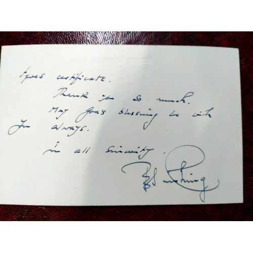 133 - A signed Peter Cushing letter