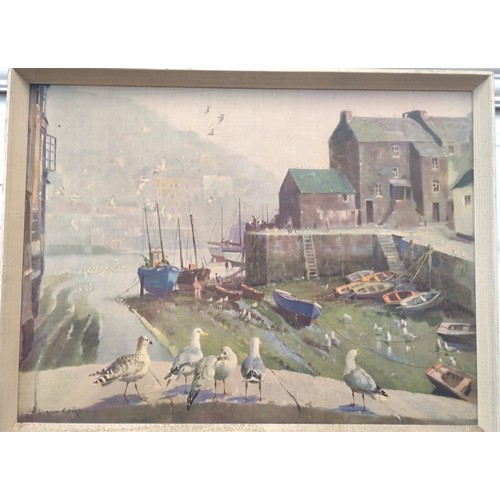 95 - A Print of Polperro by Vernon Ward.