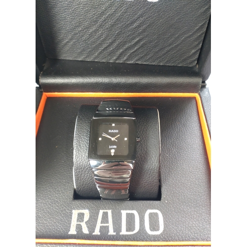 330 - A gentlemen's Rado Diastar high tech ceramic model no. 538.0715.3 with original box, a purchase rece... 