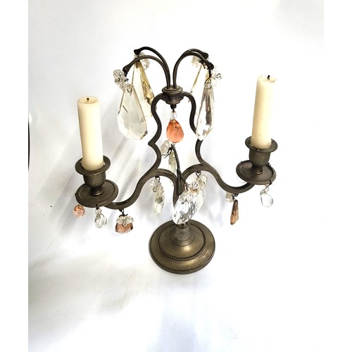 64 - A pair of antique/vintage French candelabra.