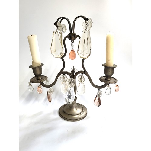 64 - A pair of antique/vintage French candelabra.