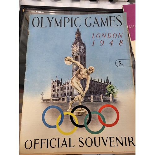 167 - Souvenirs and tickets from the Olympics 1948