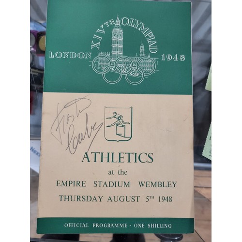 167 - Souvenirs and tickets from the Olympics 1948