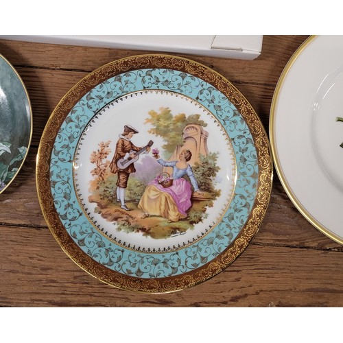 203 - A Goebel Claude Monet La Promenade plate in a box, other limited edition plates including Wedgwood a... 