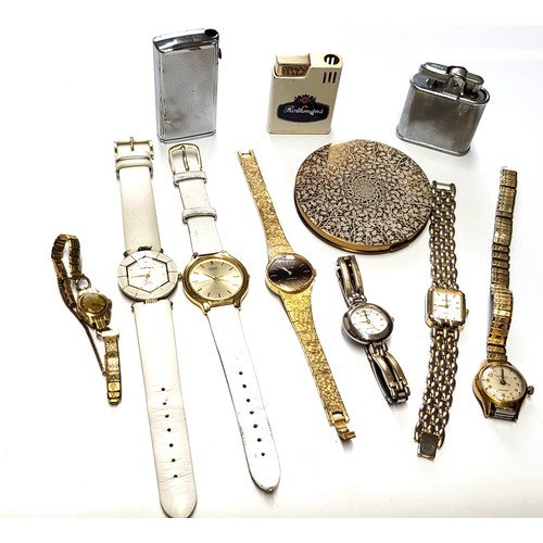 367 - A collection of seven ladies watches including a 1950's Printania Geneve automatic, a 1970's Avia, S... 