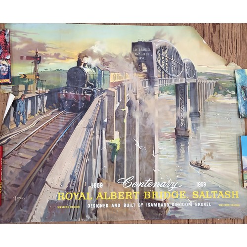 106 - A poster of the Royal Albert Bridge, Saltash 97cm x 121cm