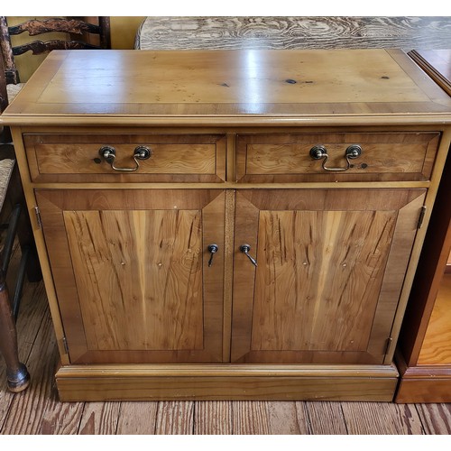 8 - A small modern sideboard (78cm x 80cm x 34cm) and a modern bookcase (78cm x 80cm x 34)