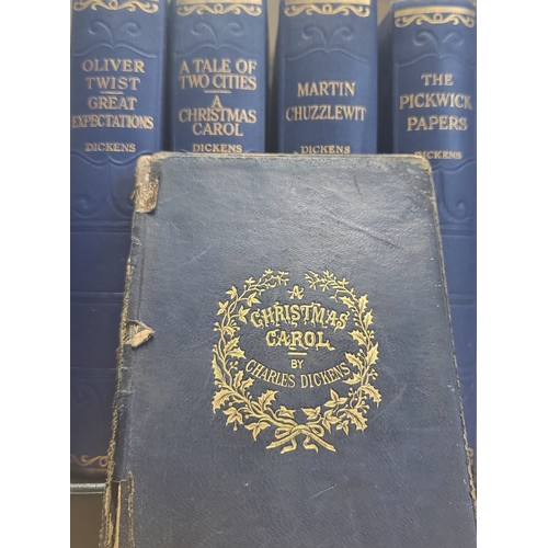 145 - A Christmas Carol, London: Chapman and Hall, 1899 with illustration, in a blue hardback cover, and f... 