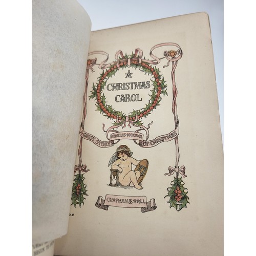 145 - A Christmas Carol, London: Chapman and Hall, 1899 with illustration, in a blue hardback cover, and f... 