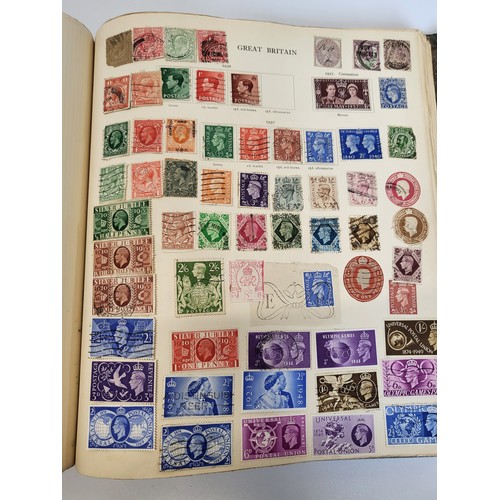 154 - A quantity of stamps, loose and in complete albums including New Age stamp album British Empire and ... 