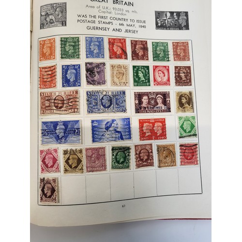 154 - A quantity of stamps, loose and in complete albums including New Age stamp album British Empire and ... 