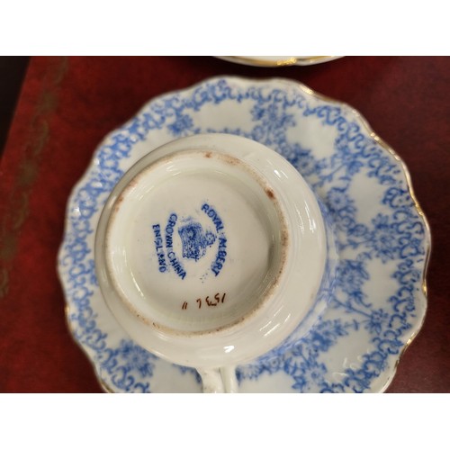 187 - English porcelain tea wares including Royal Albert and Stanley (two pieces damaged)