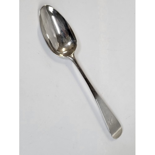 233 - A collection of silver spoons including a Hester Bateman 1786 , a spoon with a Charles I coin as the... 