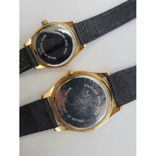 289 - A matching pair of a Ladies and Gents Sekonda Watch. Gold plated, Quartz and water resistant.