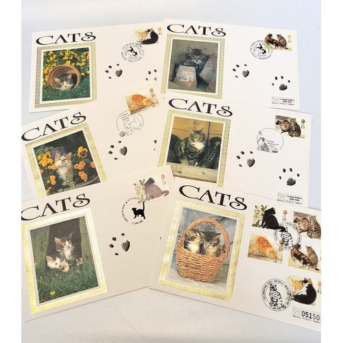 155 - First day covers including Elvis Presley, Cats, and the Royal Family.