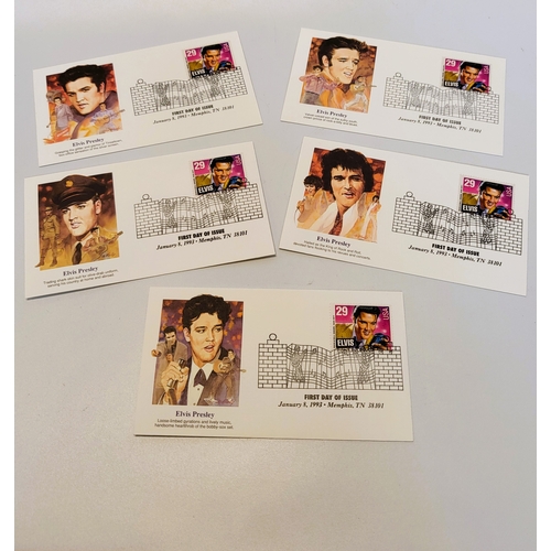 155 - First day covers including Elvis Presley, Cats, and the Royal Family.