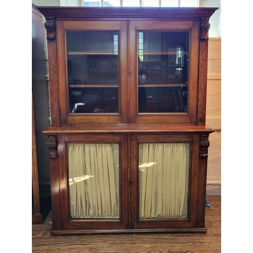 35 - A display chest (former chart display) possibly early 19th century. 177cm x 130cm x 57cm.