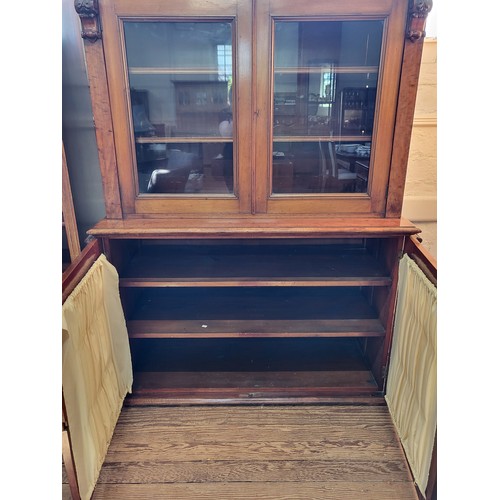 35 - A display chest (former chart display) possibly early 19th century. 177cm x 130cm x 57cm.