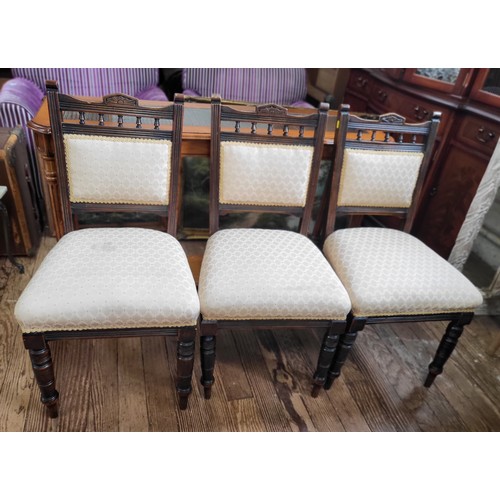 36 - Three matching dining chairs