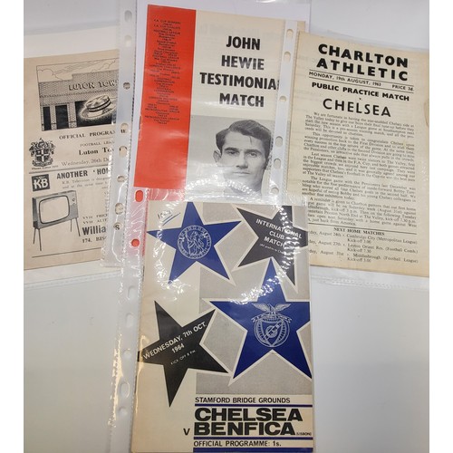 98 - An extensive collection of over 800 Chelsea FC memorabilia from the 1950's to 2015, including progra... 