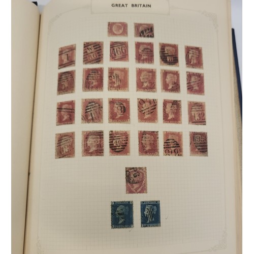 135 - Three stamp albums including British Empire Exhibition 1924 stamps, One Penny  red and Two Penny Blu... 