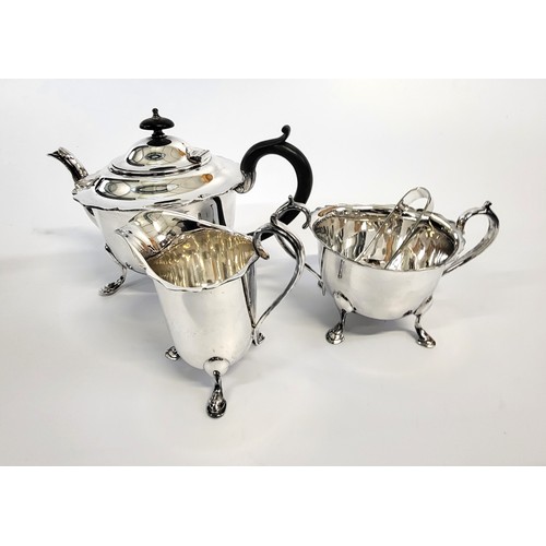 197 - A pair of candelabra and a collection of silver plate