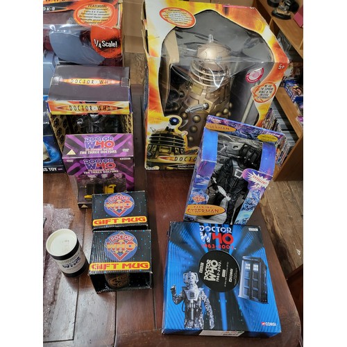 115 - Dr Who collectables including radio controlled Dalek, Dalek Cookie Jar, 1/4 Scale K-9, Denys Fisher ... 