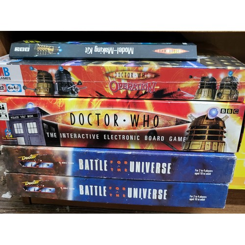 120 - A quantity of Dr Who DVDs including 'Resurrection of the Daleks' in a black embossed box set, and ga... 