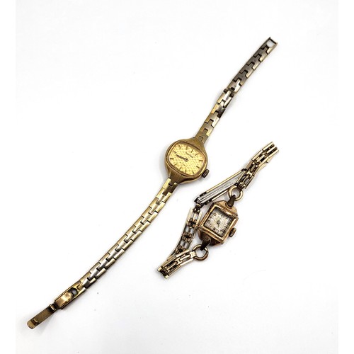 299 - A ladies 1920's cocktail watch and a ladies Sekonda watch, both have metal bracelets. (2)