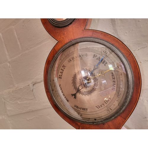 46A - A banjo barometer approx 95cm