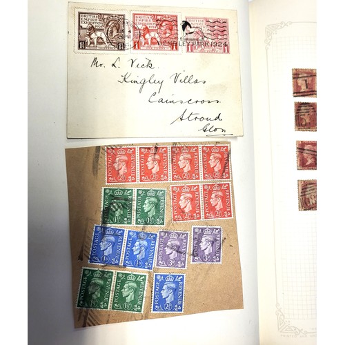 135 - Three stamp albums including British Empire Exhibition 1924 stamps, One Penny  red and Two Penny Blu... 